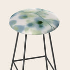 Sage Green Soft Botanical Stool Gallery Image 2
