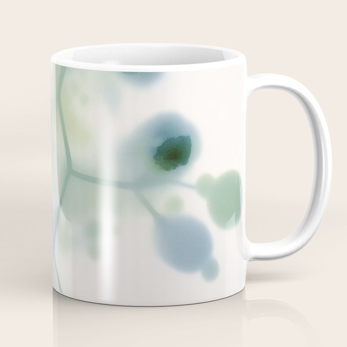 Sage Green Soft Botanical Coffee Mug Gallery Image 1
