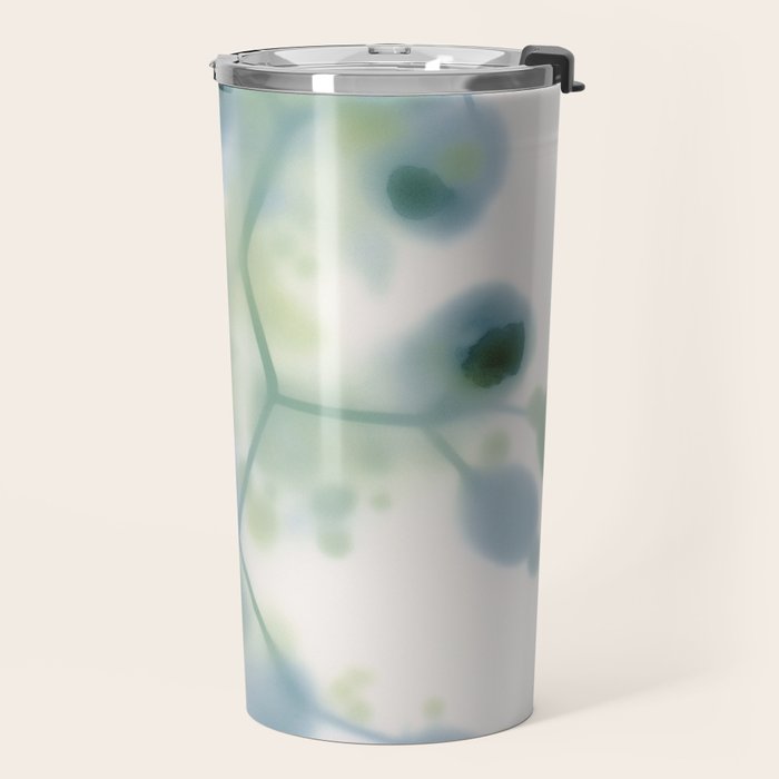 Sage Green Soft Botanical Travel Mug Gallery Image 2