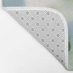 Sage Green Soft Botanical Bath Mat Gallery Image 2
