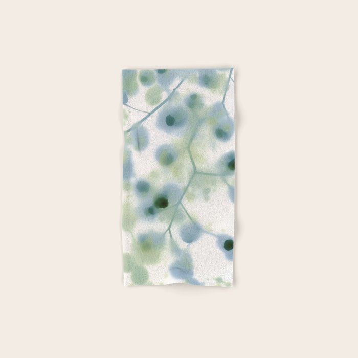 Sage Green Soft Botanical Bath Towel Gallery Image 1