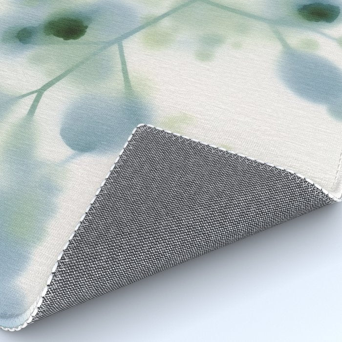 Sage Green Soft Botanical Rug Gallery Image 4