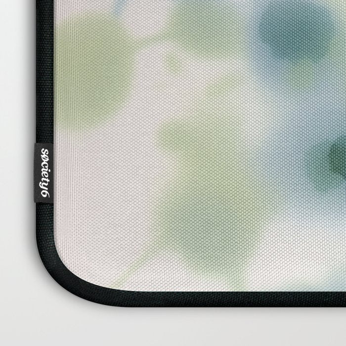 Sage Green Soft Botanical Laptop Sleeve Gallery Image 3