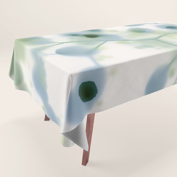 Sage Green Soft Botanical Tablecloth Gallery Image 1