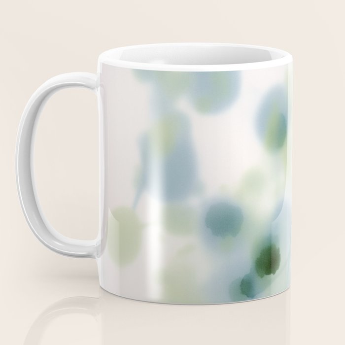 Sage Green Soft Botanical Coffee Mug Gallery Image 3