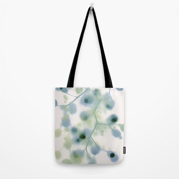 Sage Green Soft Botanical Tote Bag Gallery Image 2