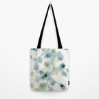 Sage Green Soft Botanical Tote Bag Gallery Image 2