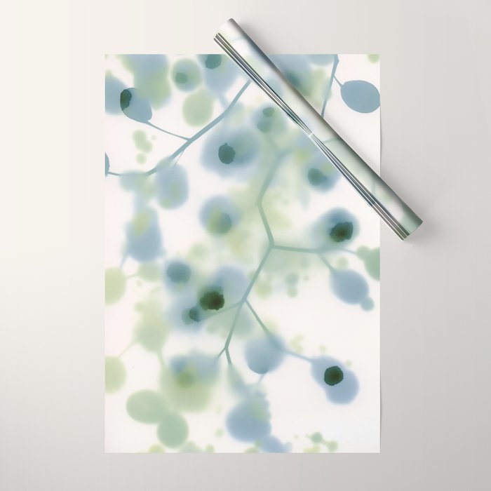 Sage Green Soft Botanical Wrapping Paper Gallery Image 1