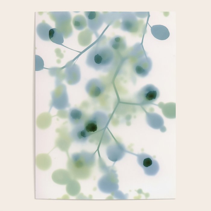 Sage Green Soft Botanical Poster Gallery Image 1