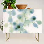 Sage Green Soft Botanical Credenza Gallery Image 1