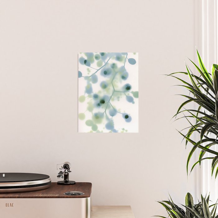 Sage Green Soft Botanical Poster Gallery Image 2