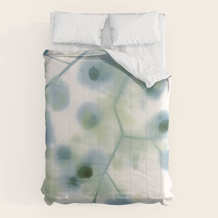 Sage Green Soft Botanical Comforter Gallery Image 6