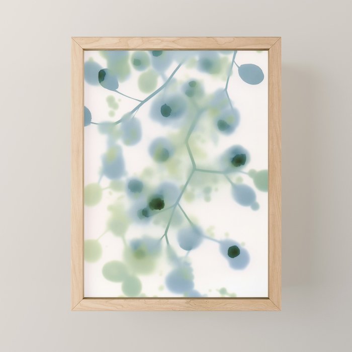 Sage Green Soft Botanical Mini Art Print Gallery Image 1
