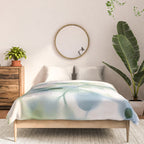 Sage Green Soft Botanical Comforter Gallery Image 3