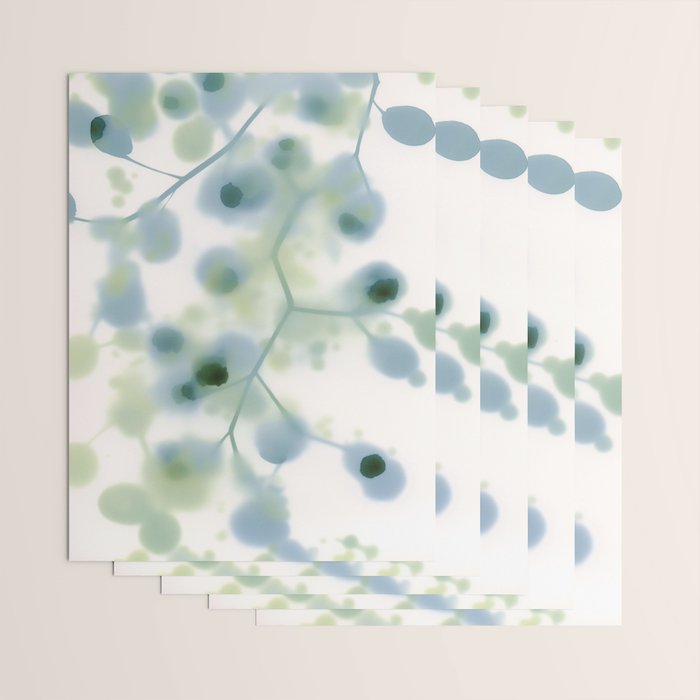 Sage Green Soft Botanical Wrapping Paper Gallery Image 3
