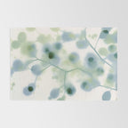 Sage Green Soft Botanical Rug Gallery Image 2