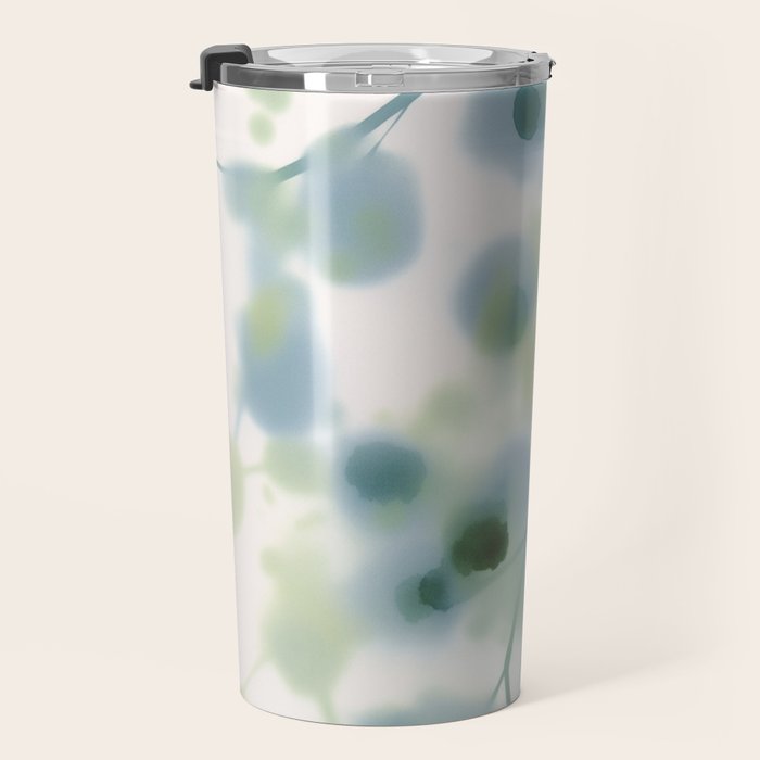 Sage Green Soft Botanical Travel Mug Gallery Image 3