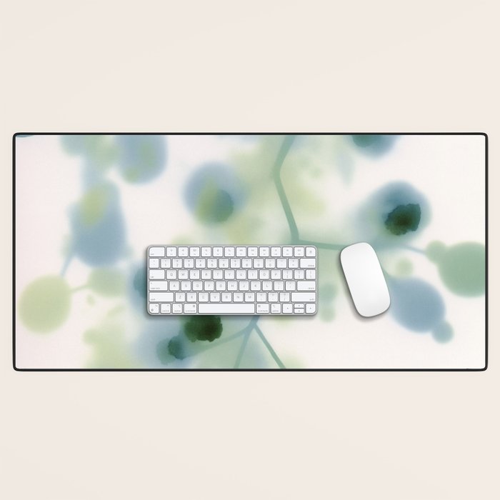 Sage Green Soft Botanical Desk Mat Gallery Image 1