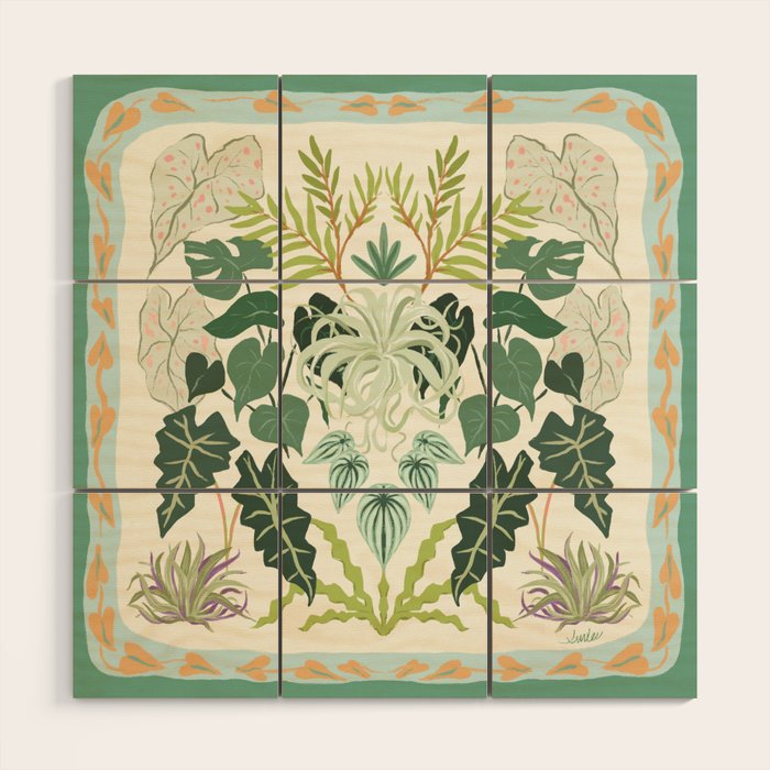Greenery Garden Wood Wall Art Gallery Image 1