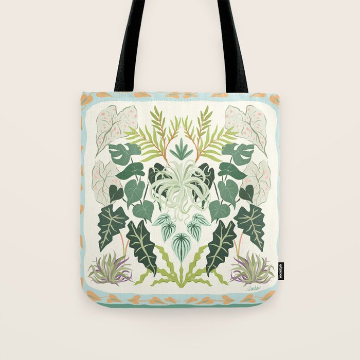 Greenery Garden Tote Bag Gallery Image 1