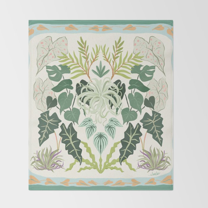 Greenery Garden Throw Blanket Gallery Image 2