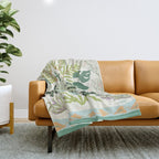 Greenery Garden Throw Blanket Gallery Image 1