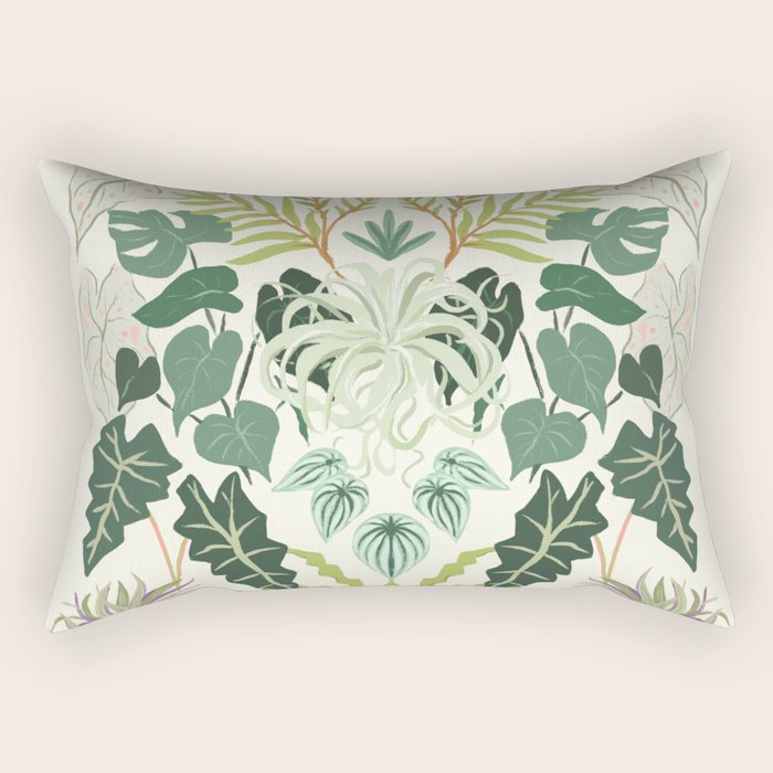 Greenery Garden Rectangular Pillow Gallery Image 1
