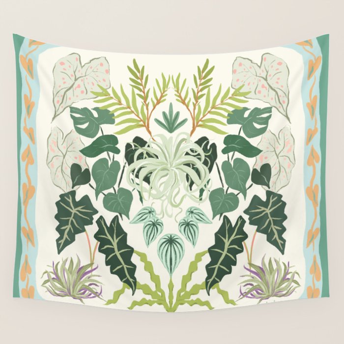 Greenery Garden Wall Tapestry Gallery Image 4