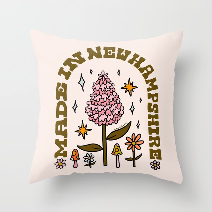 Made In New Hampshire Throw Pillow Gallery Image 1