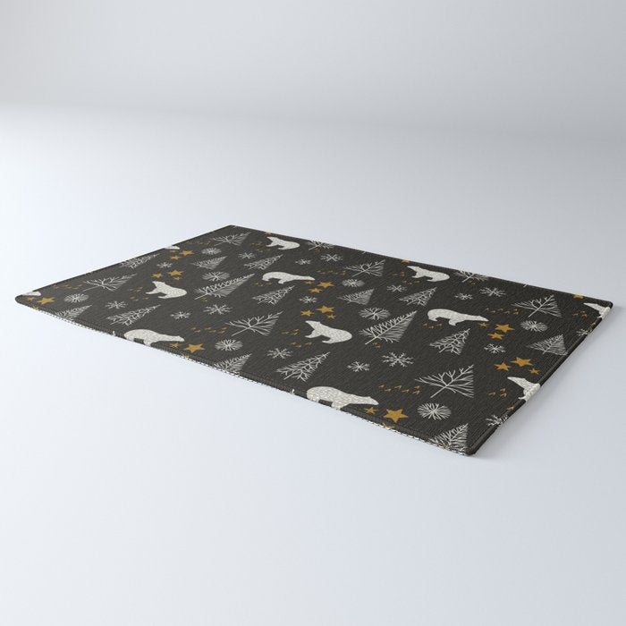 Modern Dark Christmas  Rug Gallery Image 3