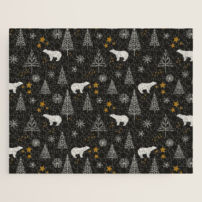 Modern Dark Christmas  Jigsaw Puzzle Gallery Image 1