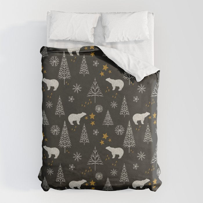 Modern Dark Christmas  Duvet Cover Gallery Image 6