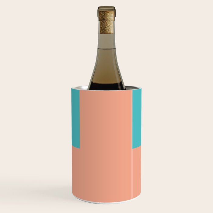 good vibrations // aqua and peach Wine Chiller Gallery Image 1