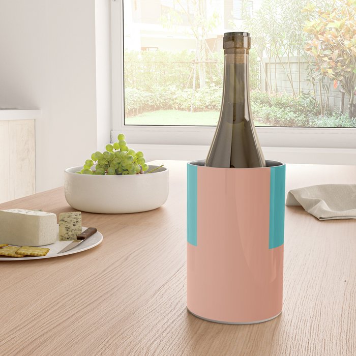 good vibrations // aqua and peach Wine Chiller Gallery Image 4