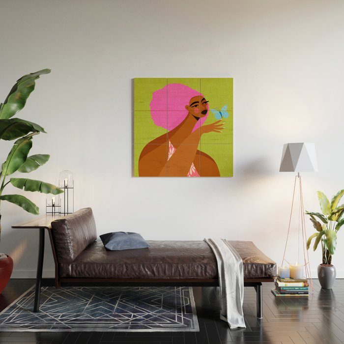 Butterfly Chats Wood Wall Art Gallery Image 2