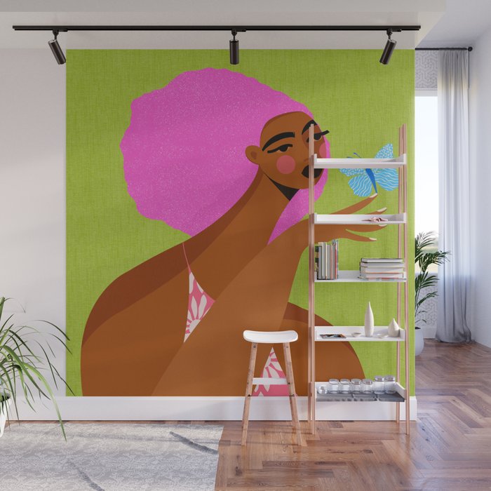 Butterfly Chats Wall Mural Gallery Image 1