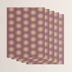 Boho Summer Sun Pattern XI Mauve and Neutral Yellow Wrapping Paper Gallery Image 3