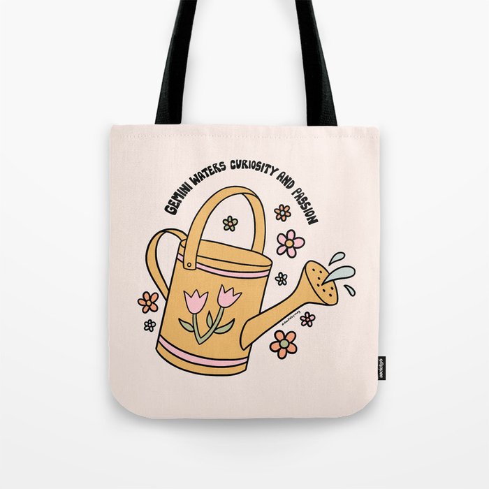 Gemini Watering Can Tote Bag Gallery Image 1