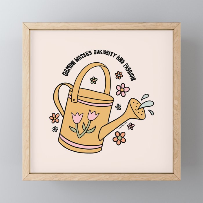 Gemini Watering Can Mini Art Print Gallery Image 1