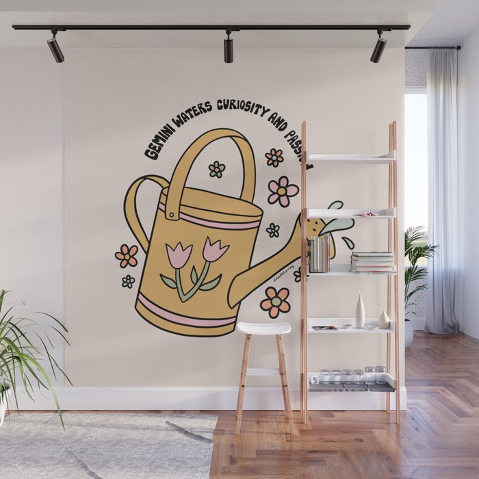 Gemini Watering Can Wall Mural Gallery Image 1
