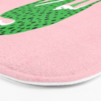 The Stare 2: Tropical Green Cheetah Edition Bath Mat Gallery Image 3