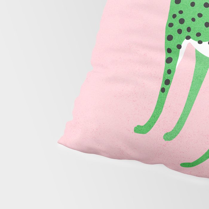 The Stare 2: Tropical Green Cheetah Edition Pillow Sham Gallery Image 4