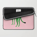 The Stare 2: Tropical Green Cheetah Edition Laptop Sleeve Gallery Image 2