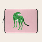 The Stare 2: Tropical Green Cheetah Edition Laptop Sleeve Gallery Image 1
