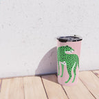 The Stare 2: Tropical Green Cheetah Edition Travel Mug Gallery Image 4
