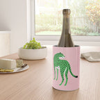The Stare 2: Tropical Green Cheetah Edition Wine Chiller Gallery Image 4