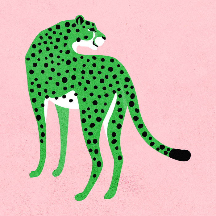 The Stare 2: Tropical Green Cheetah Edition Coffee Mug Gallery Image 2