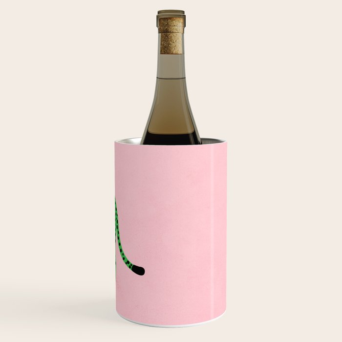 The Stare 2: Tropical Green Cheetah Edition Wine Chiller Gallery Image 3