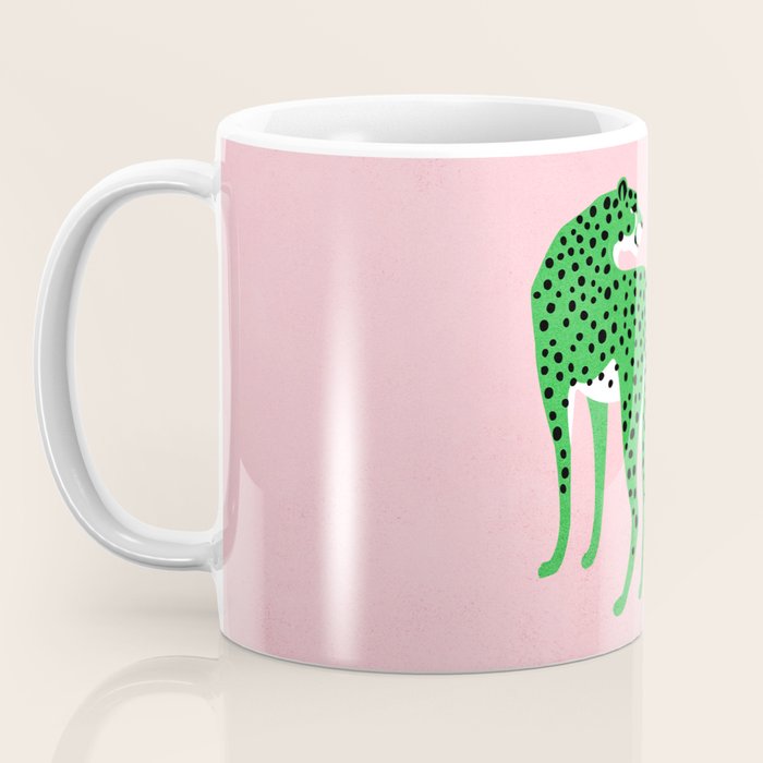 The Stare 2: Tropical Green Cheetah Edition Coffee Mug Gallery Image 3