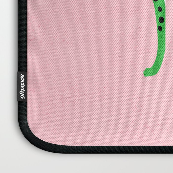 The Stare 2: Tropical Green Cheetah Edition Laptop Sleeve Gallery Image 3